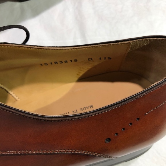 SANTONI MEN’S DERBY LACE UP SHOES SIZE: 11.5 - Picture 5 of 12